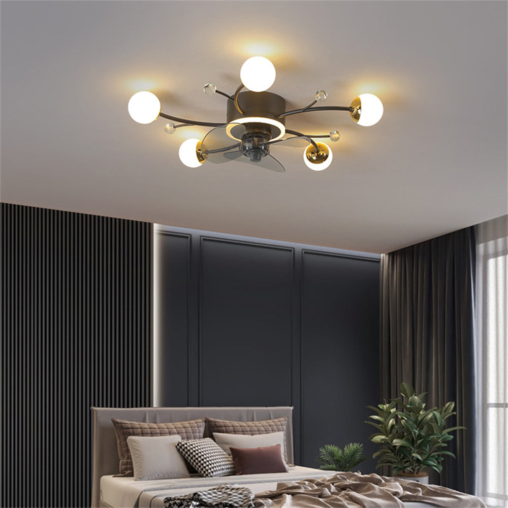 D1101-Ventilateur de plafond Gufoo avec lumière