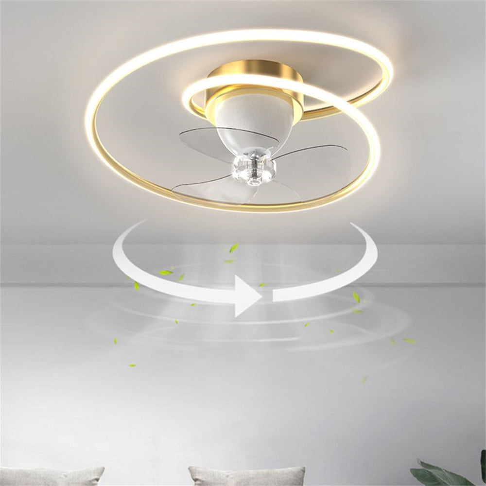D1091-Ventilateur de plafond Gufoo avec lumière