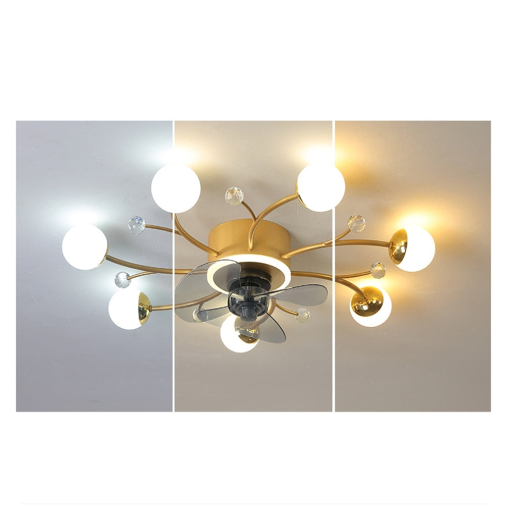 D1101-Ventilateur de plafond Gufoo avec lumière