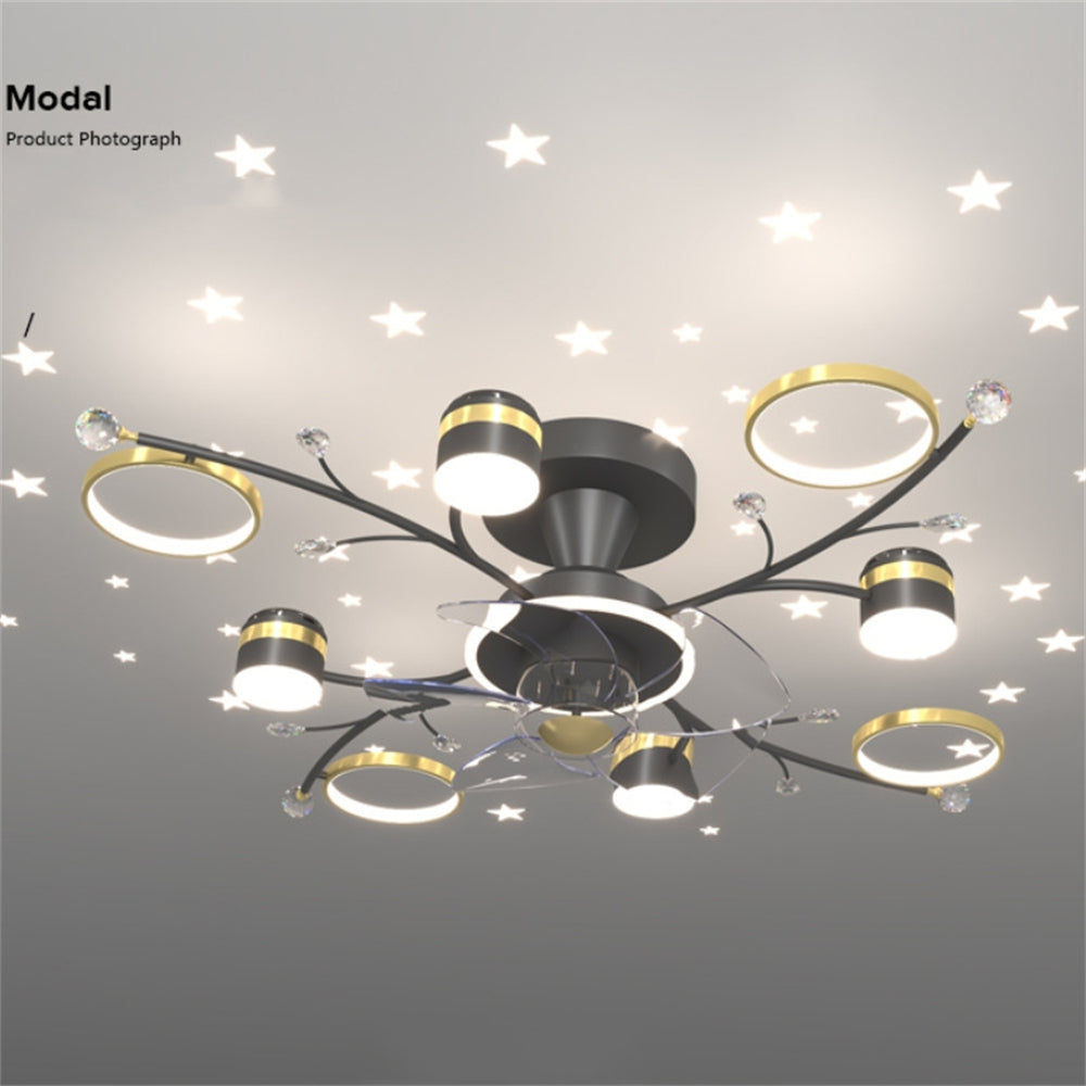 D1106-Ventilateur de plafond Gufoo avec lumière