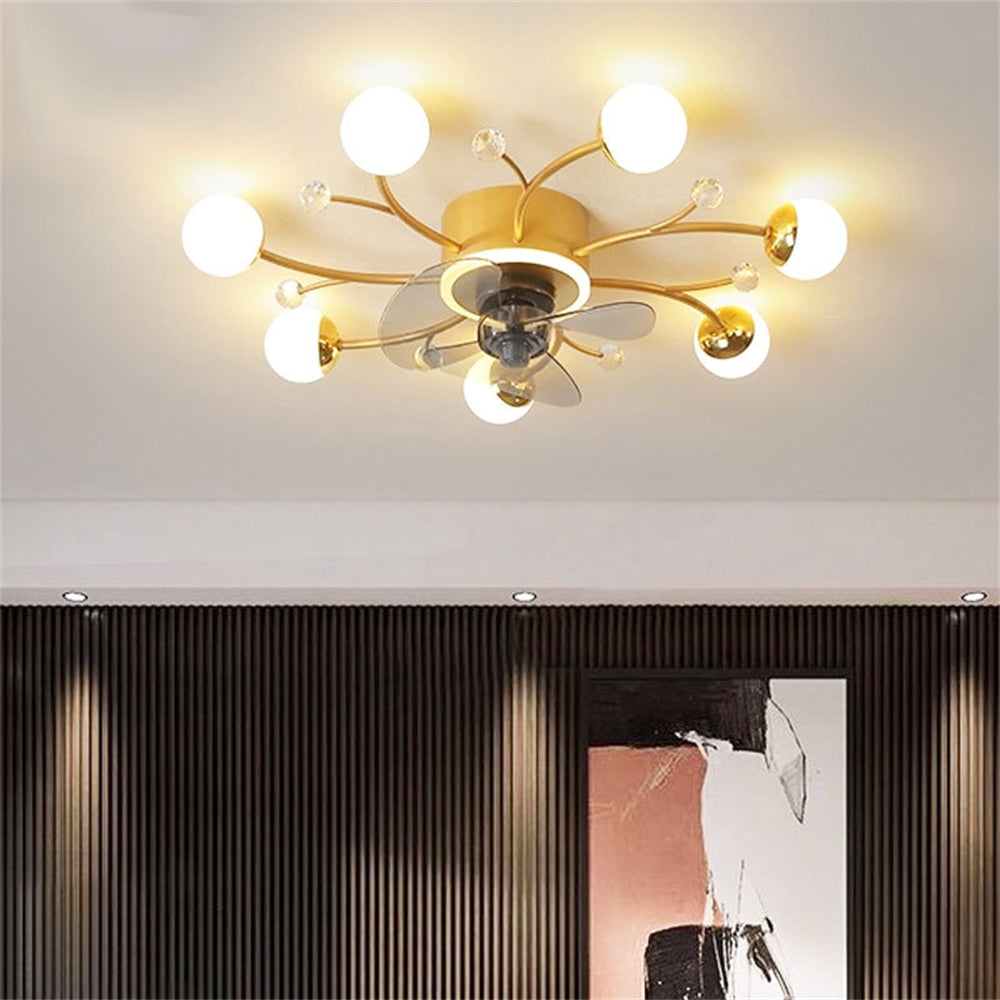 D1101-Ventilateur de plafond Gufoo avec lumière