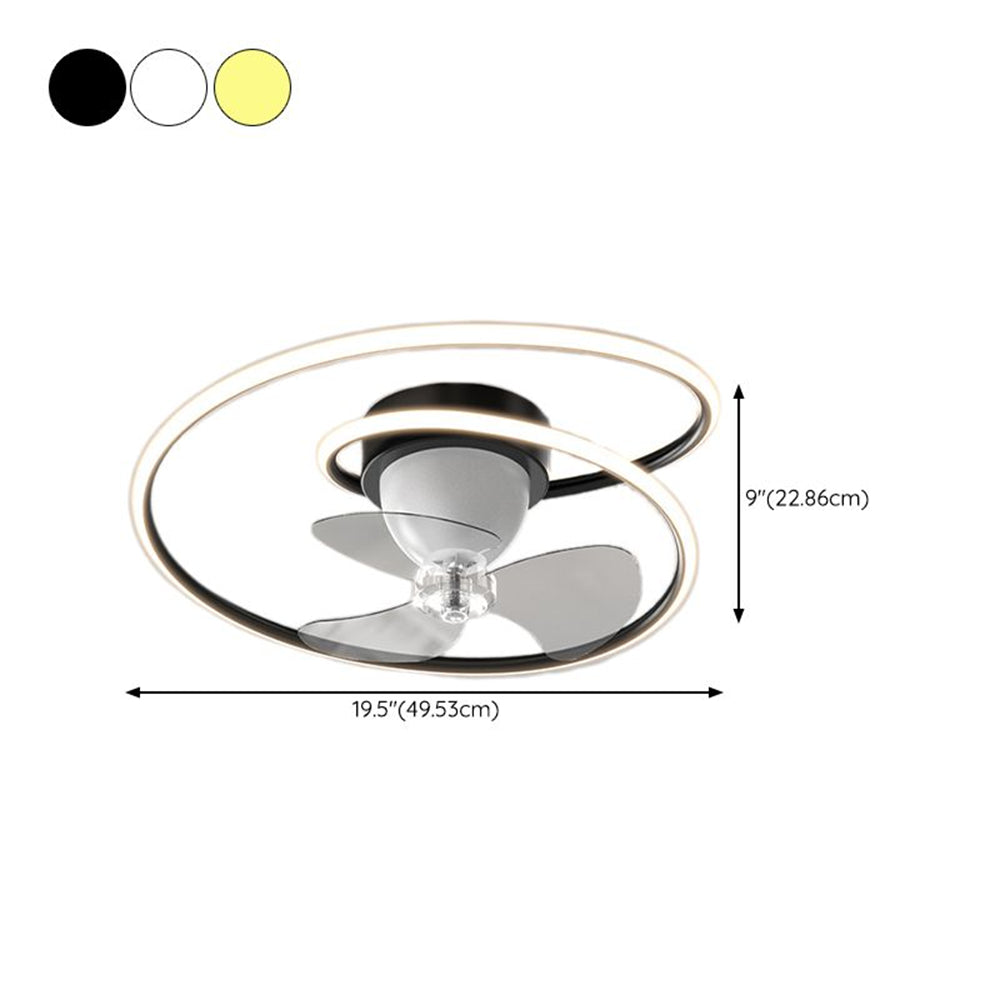 D1091-Ventilateur de plafond Gufoo avec lumière