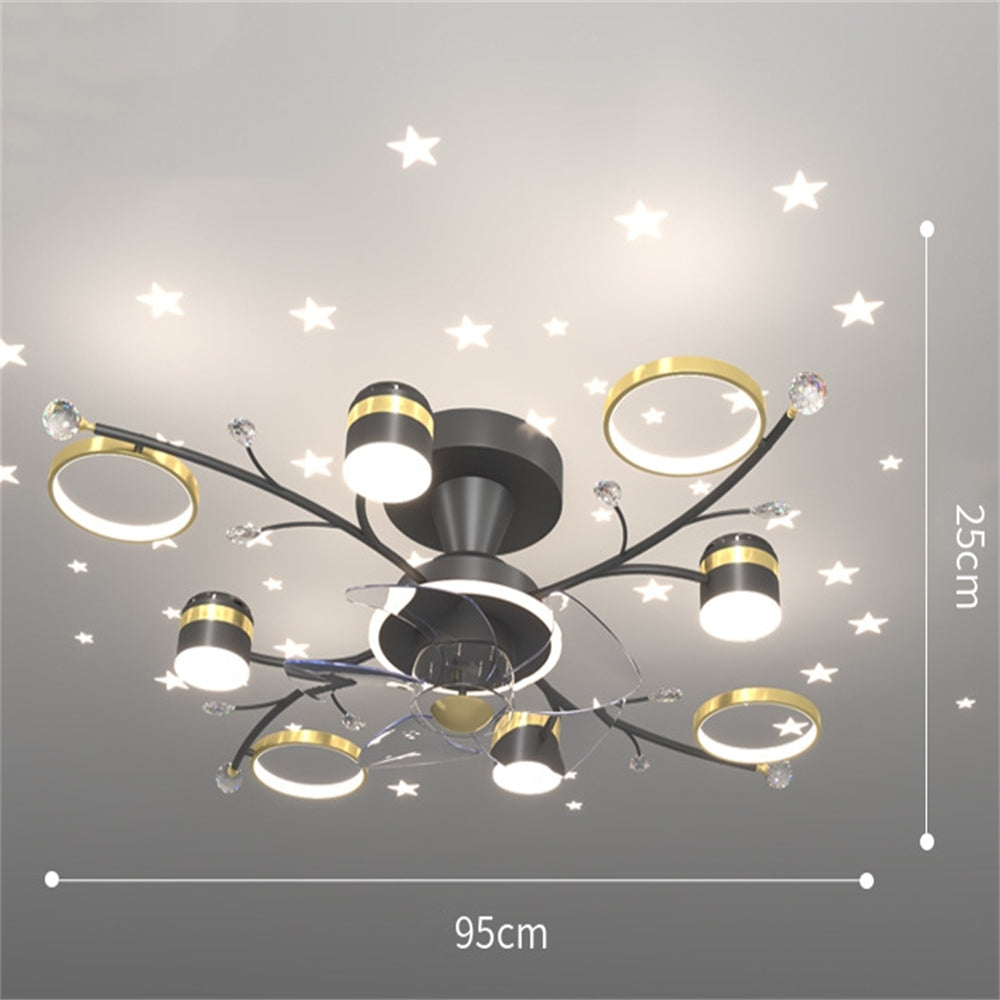 D1106-Ventilateur de plafond Gufoo avec lumière