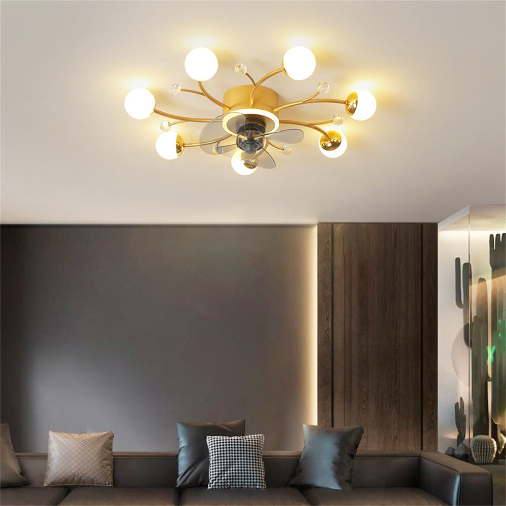 D1101-Ventilateur de plafond Gufoo avec lumière