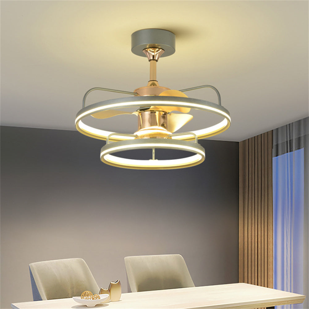 D1104-Ventilateur de plafond Gufoo avec lumière