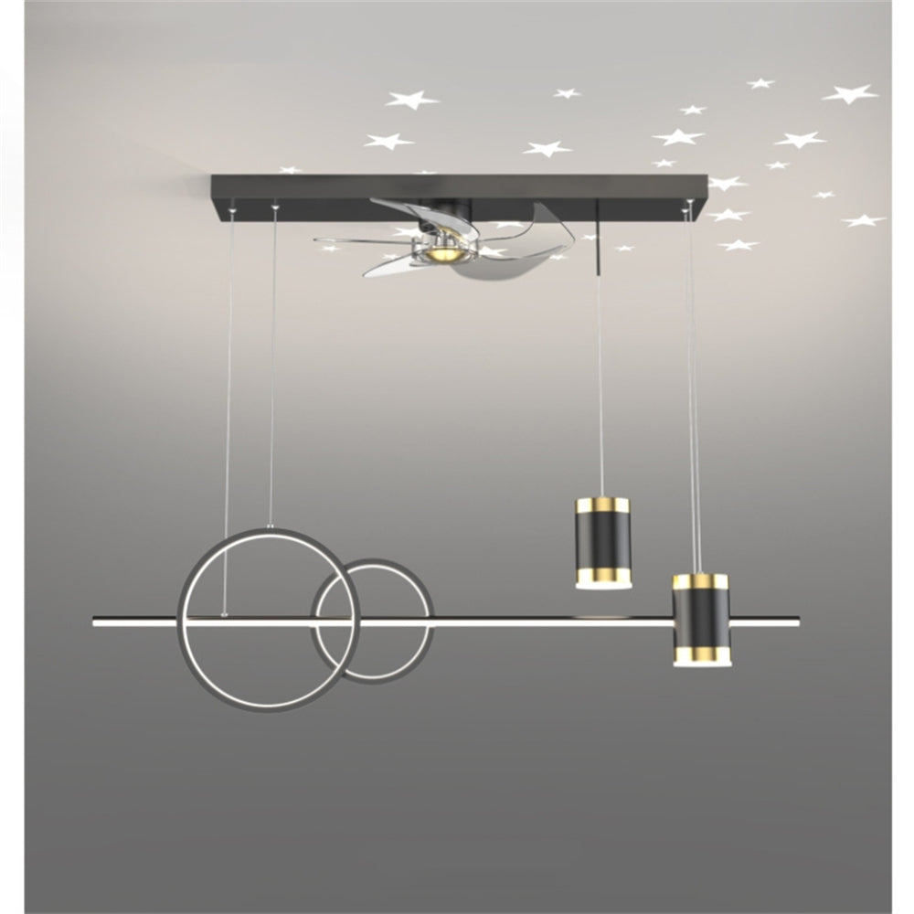 D1107-Ventilateur de plafond Gufoo avec lumière