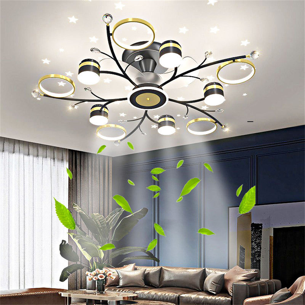 D1106-Ventilateur de plafond Gufoo avec lumière
