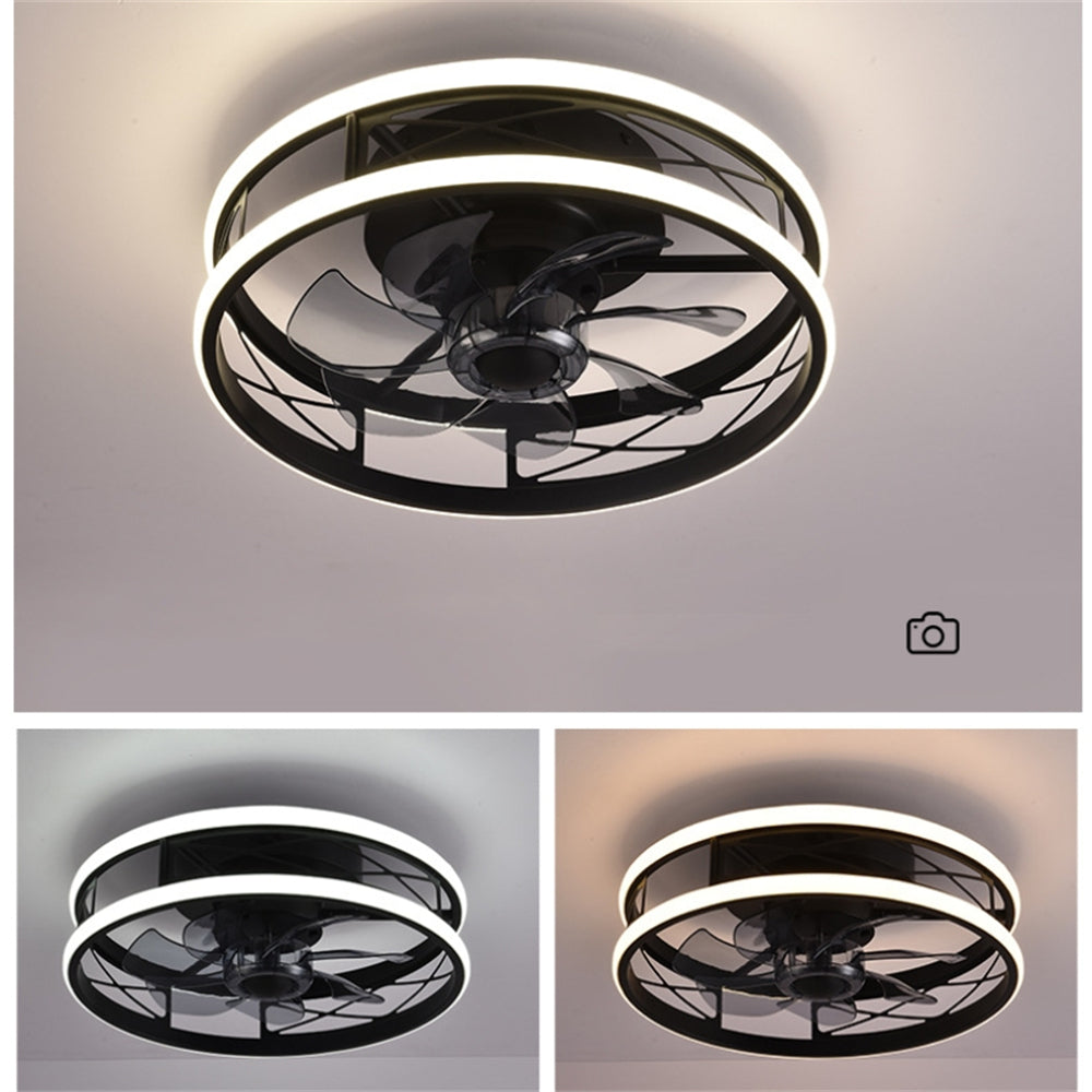 D1097-Ventilateur de plafond Gufoo avec lumière