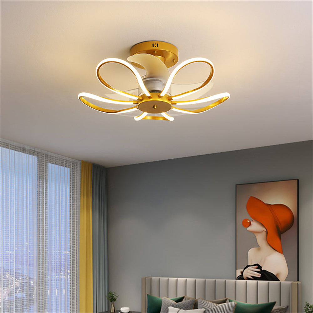 D1095-Ventilateur de plafond Gufoo avec lumière
