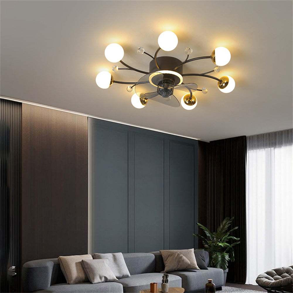 D1101-Ventilateur de plafond Gufoo avec lumière