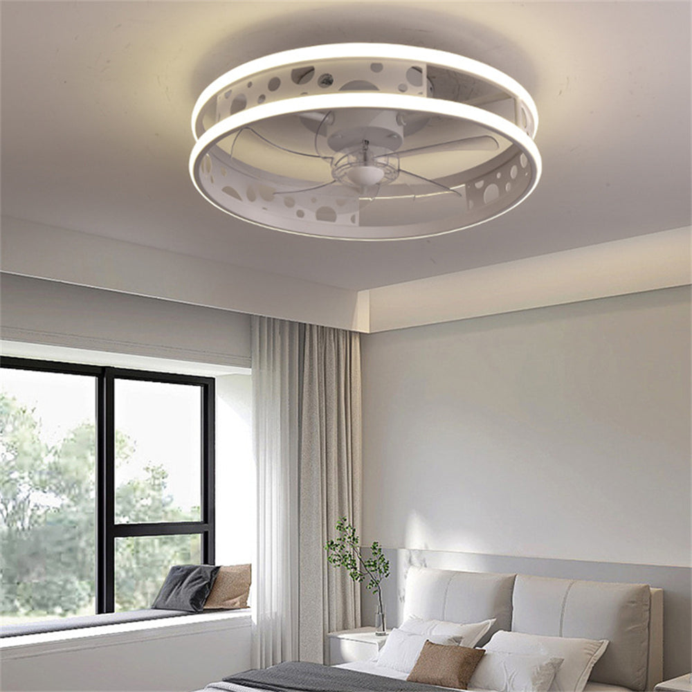 D1097-Ventilateur de plafond Gufoo avec lumière