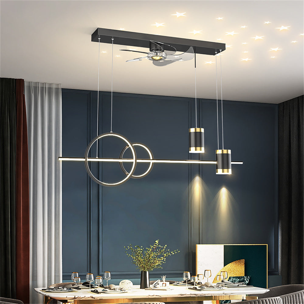 D1107-Gufoo ceiling fan with light