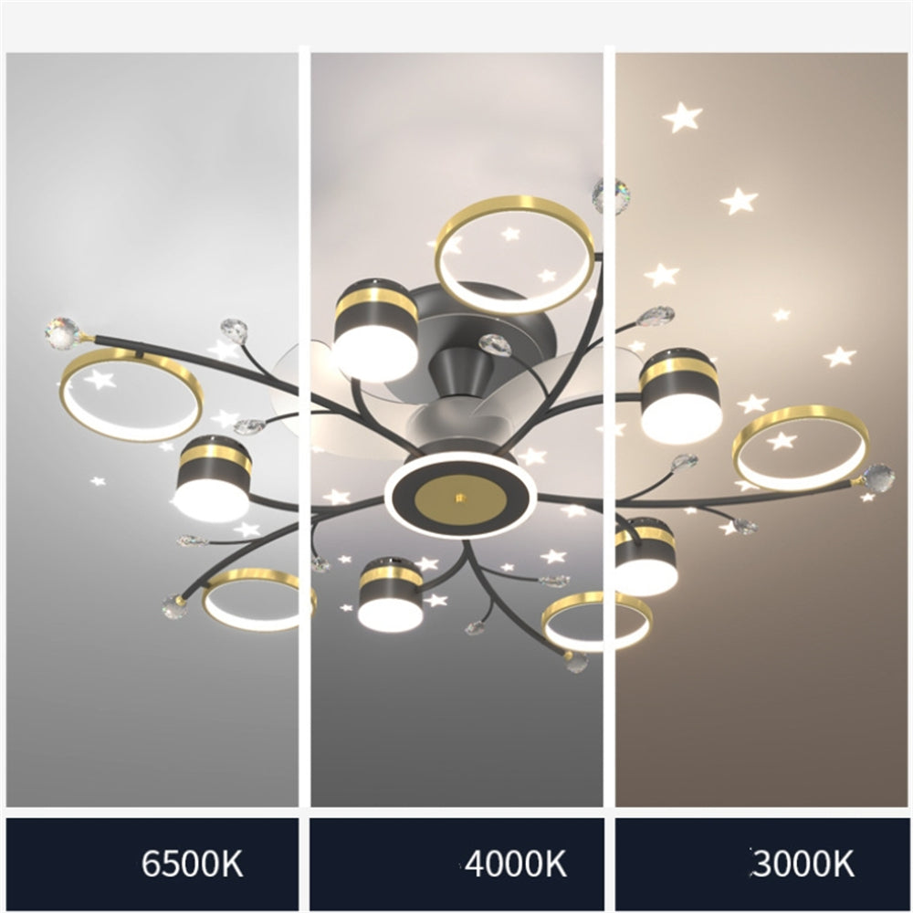 D1106-Ventilateur de plafond Gufoo avec lumière