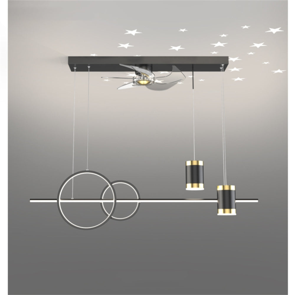 D1107-Ventilateur de plafond Gufoo avec lumière