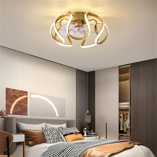 D1096-Gufoo ceiling fan with light