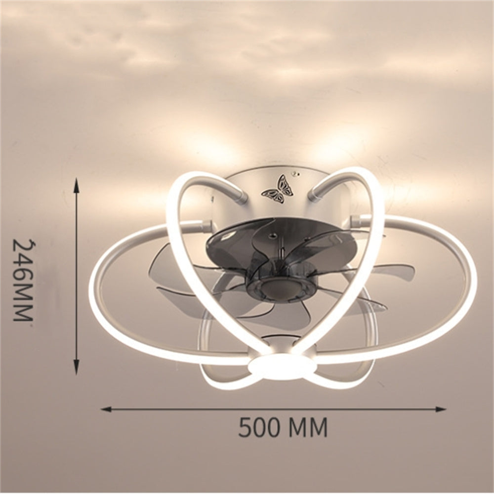 D1098-Ventilateur de plafond Gufoo avec lumière
