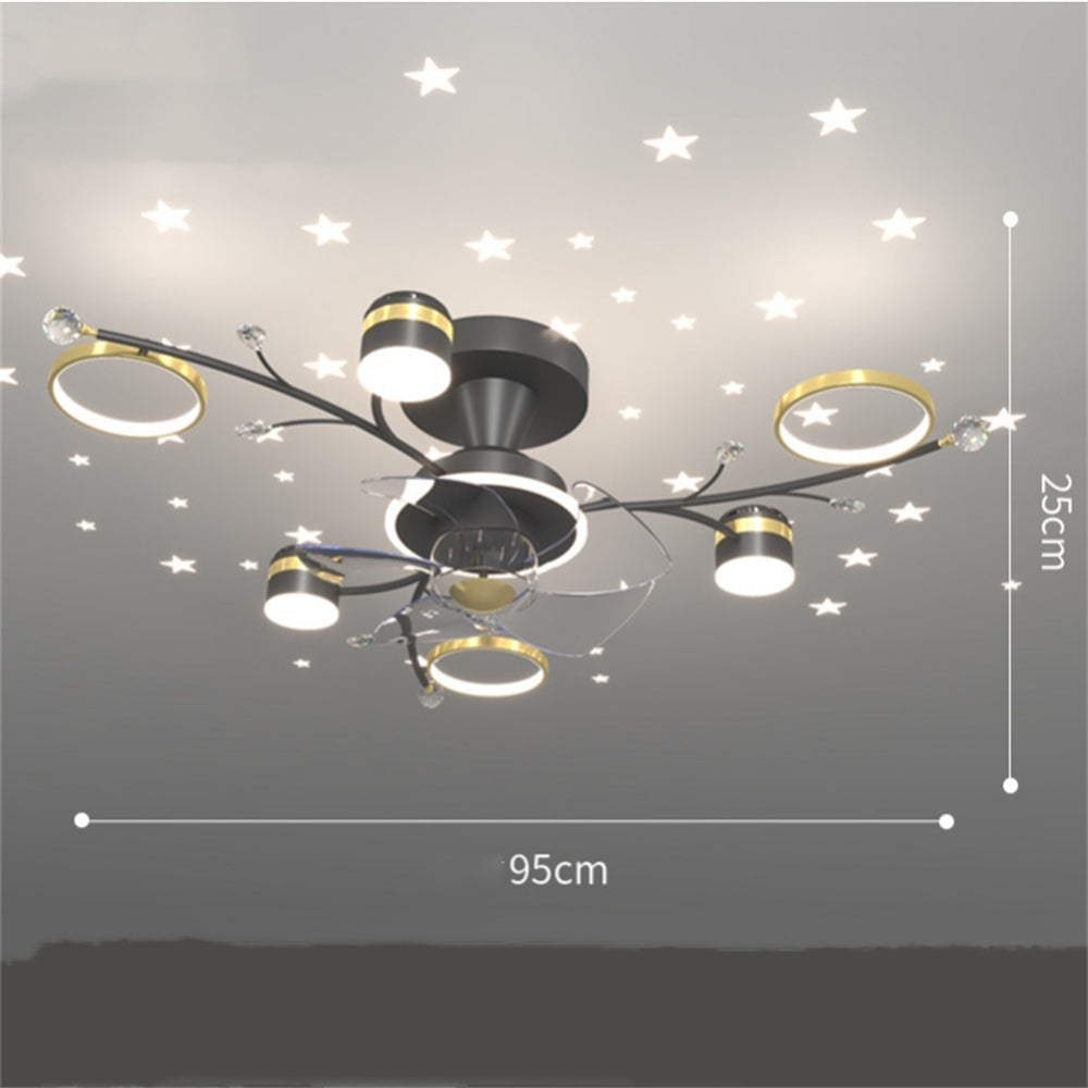 D1106-Ventilateur de plafond Gufoo avec lumière